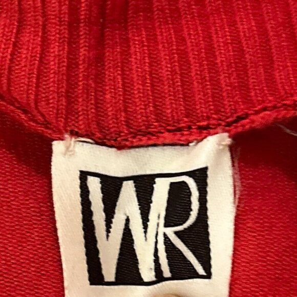 WR SZXL Fur Collar (Removable) Red/ Black Floral cardigan Chic Whimdigoth Formal - Picture 8 of 10